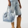 Mala Boat Bag em Denim Mala Boat Bag em Denim