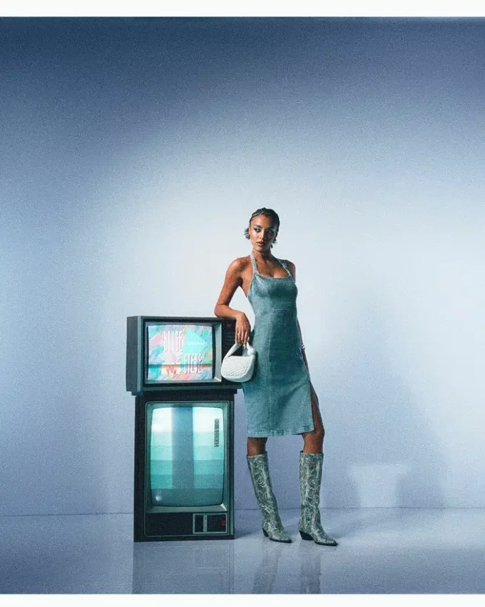 Vestido de ganga Giselle