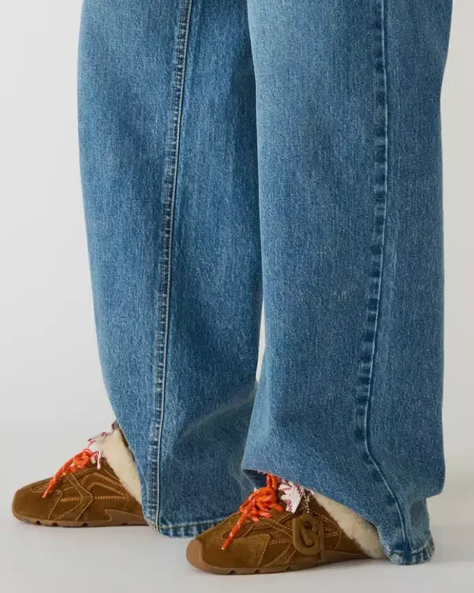 Aziel Mule em camurça castanha