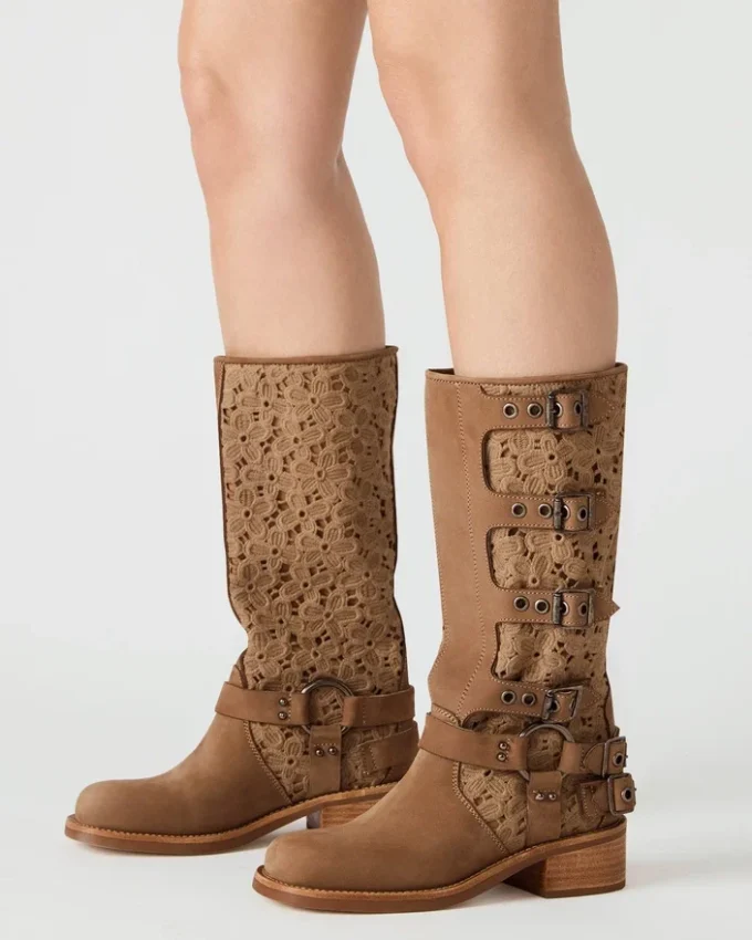 Nubuck floral castanho claro Rocky Nubuck floral castanho claro Rocky