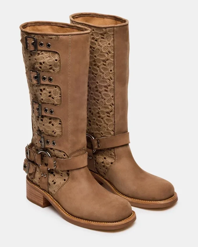 Nubuck floral castanho claro Rocky Nubuck floral castanho claro Rocky