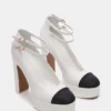 Peyton em couro branco Peyton em couro branco