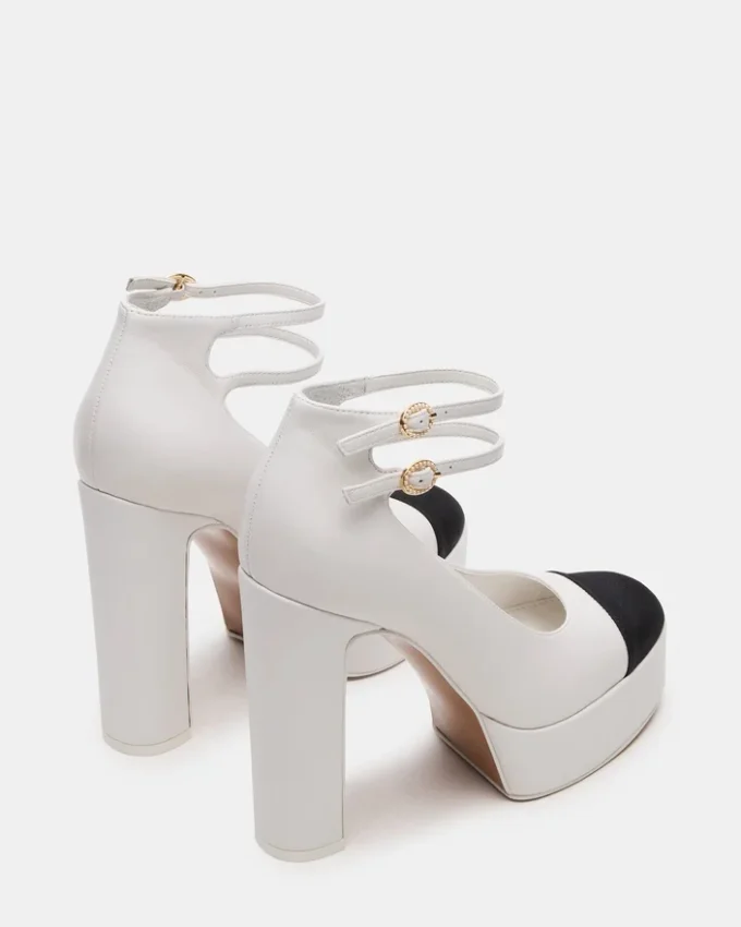 Peyton em couro branco Peyton em couro branco