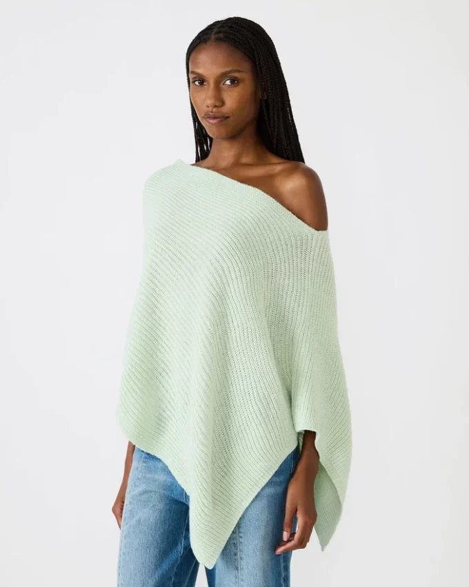 Poncho Channing Verde Baía Poncho Channing Verde Baía
