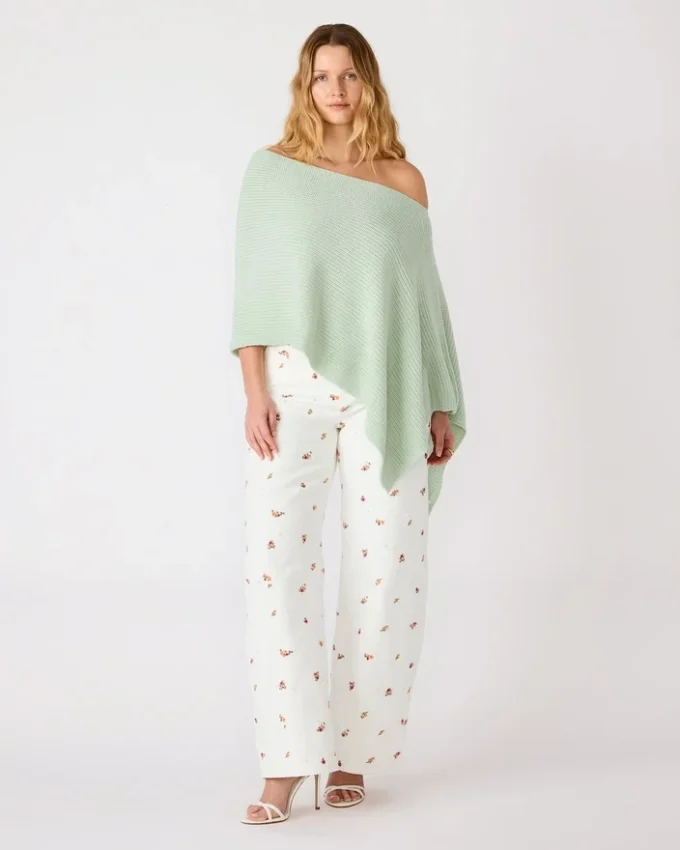 Poncho Channing Verde Baía Poncho Channing Verde Baía
