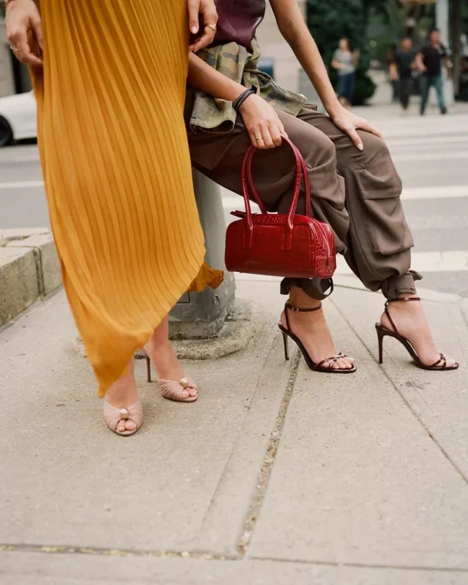 Bolsa de Anise Vermelha Crocodilo