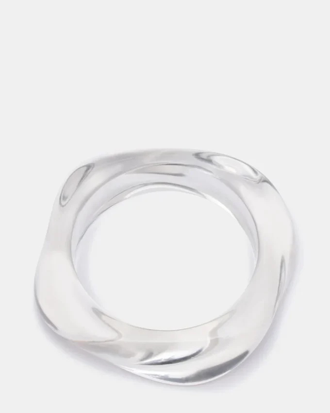 Pulseira Curva Retro Transparente