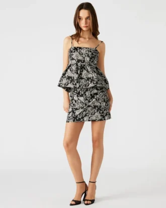 Saia Beck Preto Multicolorido