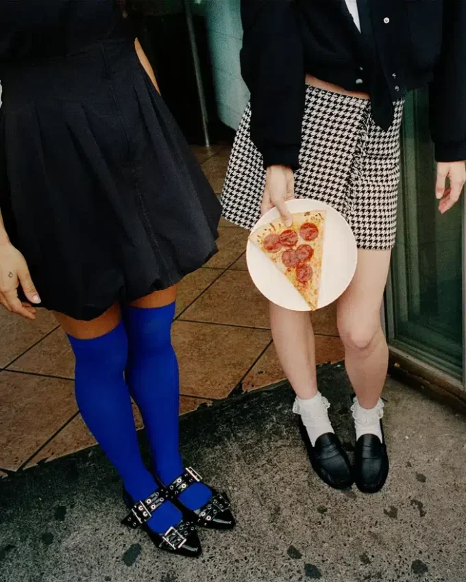 Saia Leon Preto/Branco