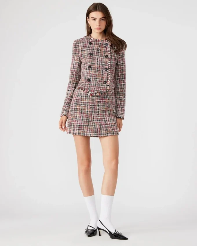 Saia Mattea Vermelho Multicolorido