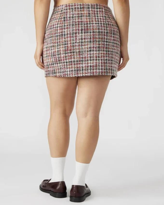 Saia Mattea Vermelho Multicolorido