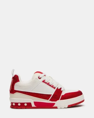 Skater Vermelho/Branco com Strass