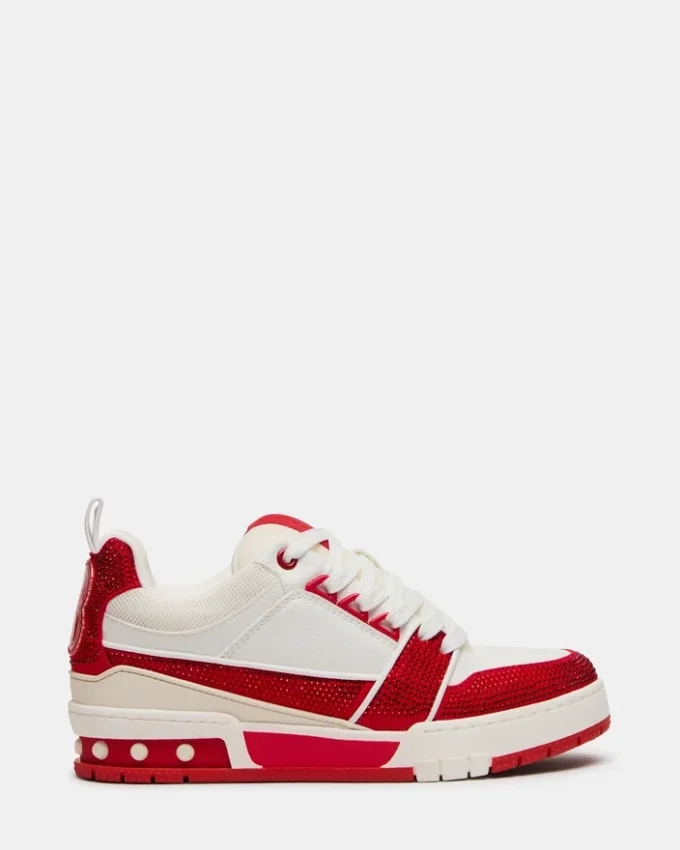 Skater Vermelho/Branco com Strass Skater Vermelho/Branco com Strass