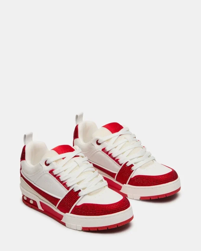 Skater Vermelho/Branco com Strass Skater Vermelho/Branco com Strass