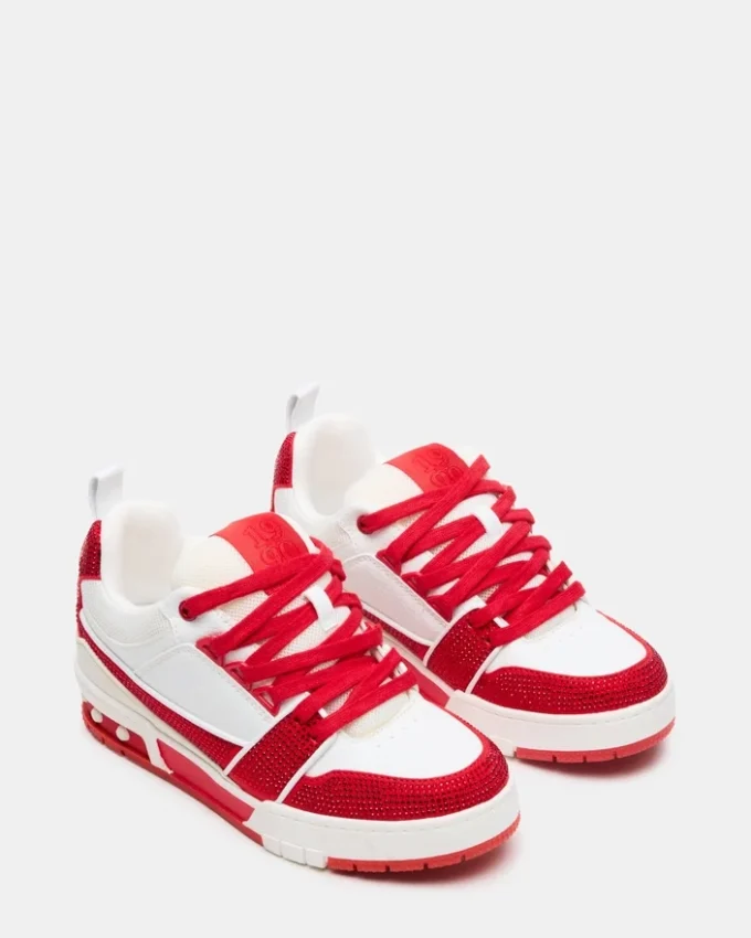Skater Vermelho/Branco com Strass Skater Vermelho/Branco com Strass
