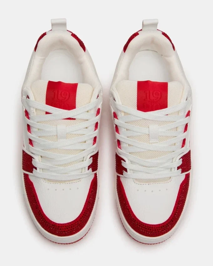 Skater Vermelho/Branco com Strass Skater Vermelho/Branco com Strass