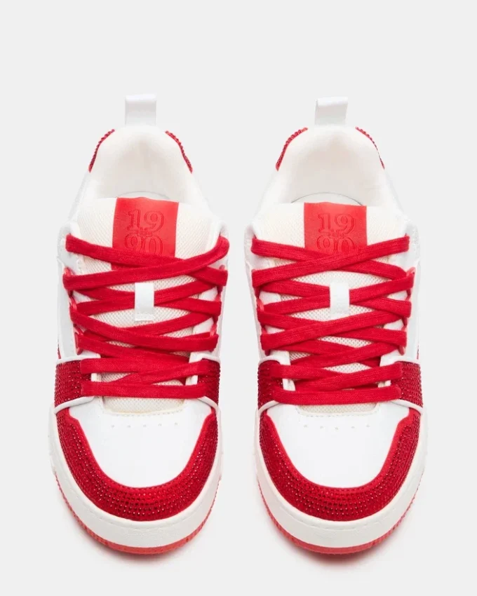 Skater Vermelho/Branco com Strass Skater Vermelho/Branco com Strass