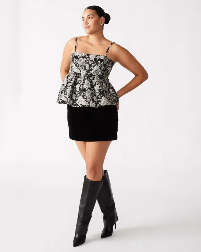 Top Bodi Preto Multicolorido