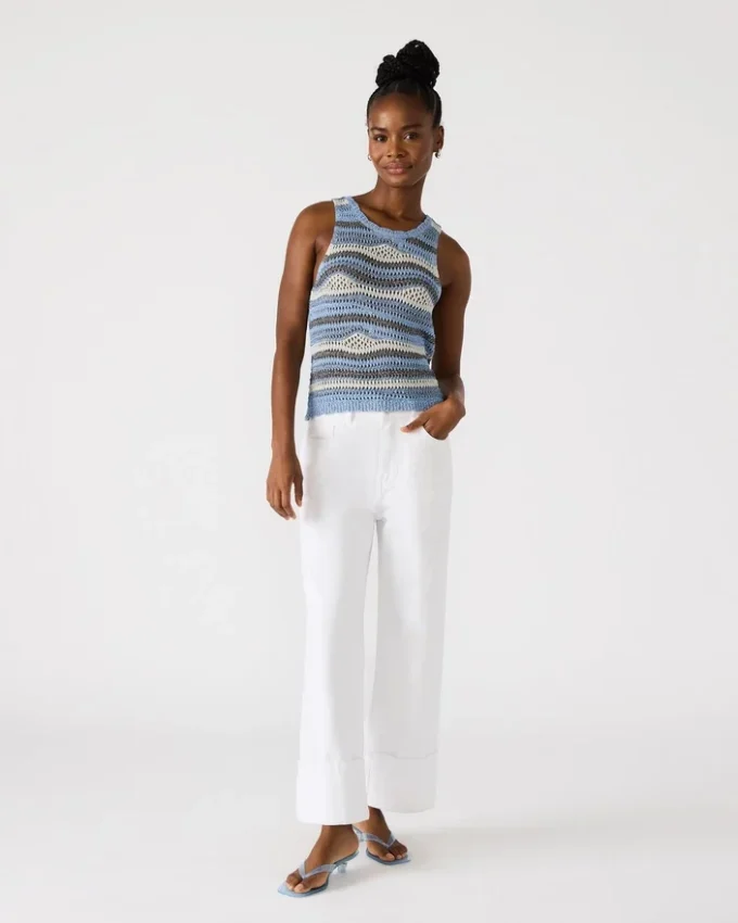 Top Hannah Azul Multicolorido