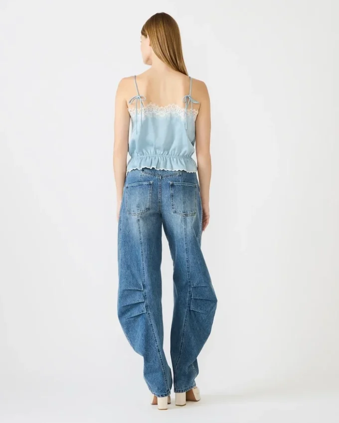 Top Roan Azul Empoeirado Top Roan Azul Empoeirado