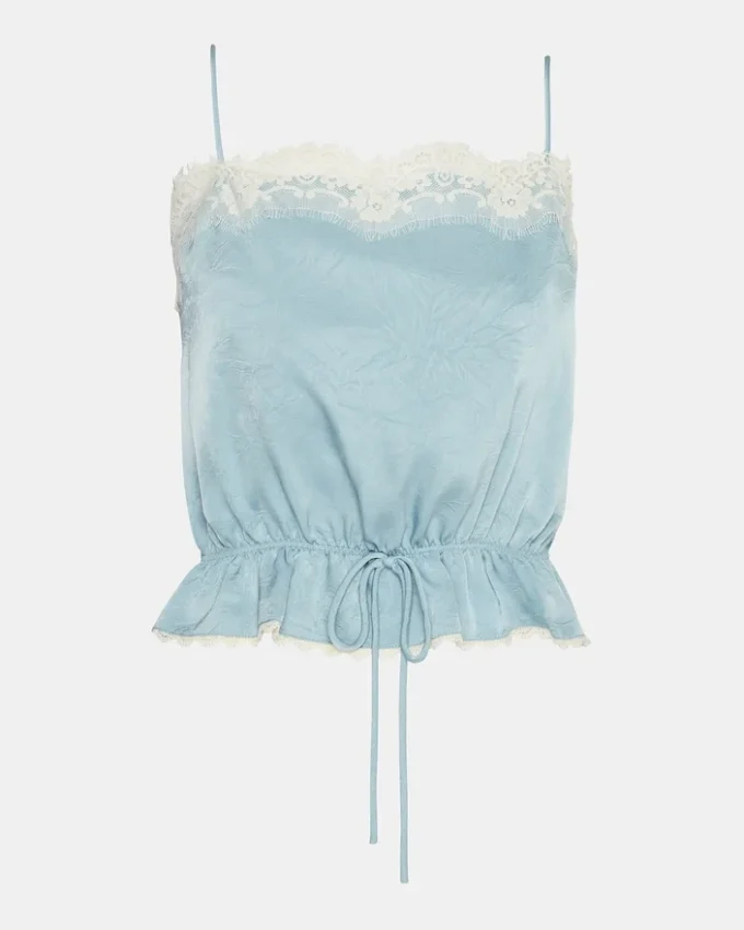 Top Roan Azul Empoeirado Top Roan Azul Empoeirado