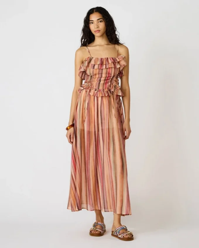 Top Shilloh com riscas multicoloridas