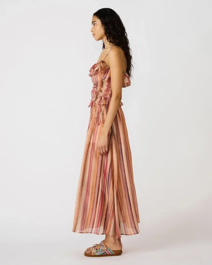 Top Shilloh com riscas multicoloridas