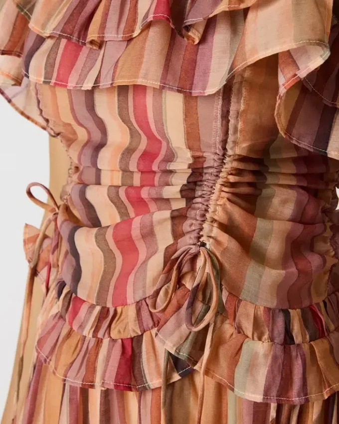 Top Shilloh com riscas multicoloridas