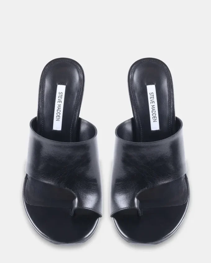 Valentin em couro preto