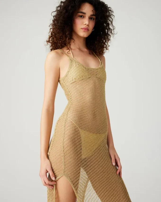 Vestido Anisha Dourado