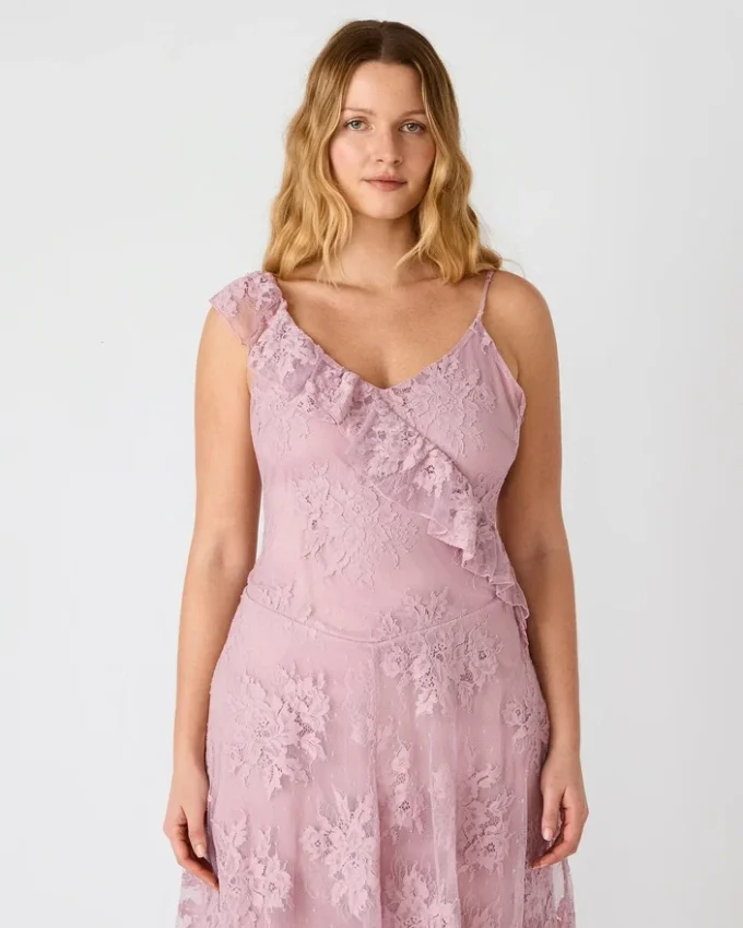 Vestido Dariella Mauve Shadows