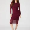 Vestido Hailee Cor Vinho