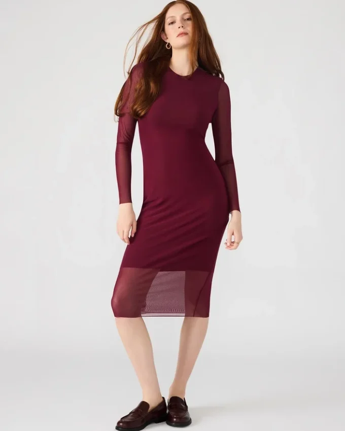 Vestido Hailee Cor Vinho