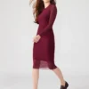 Vestido Hailee Cor Vinho