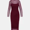 Vestido Hailee Cor Vinho