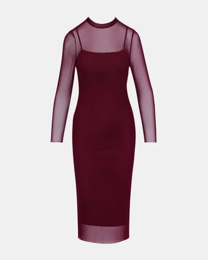 Vestido Hailee Cor Vinho