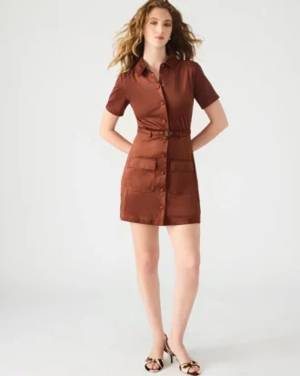 Vestido Joliana em figo escuro