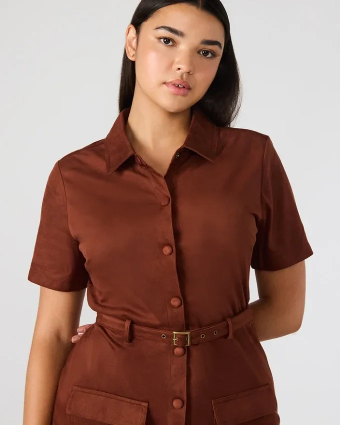 Vestido Joliana em figo escuro