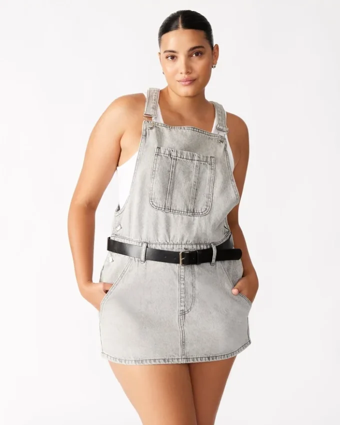 Vestido Tamia Cinza claro